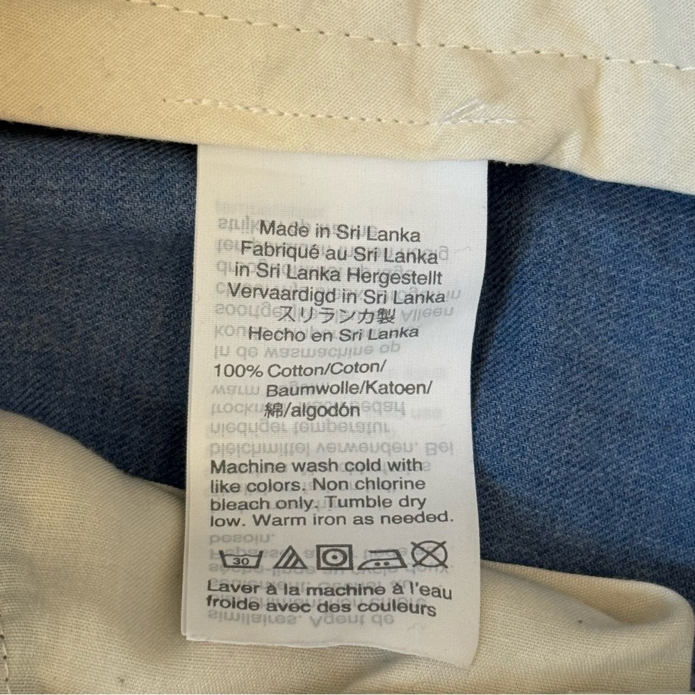 J by J. Crew Tapered Men's Blue Chino Dress Pants 100% Cotton Size 32x32 - Picture 8 of 11